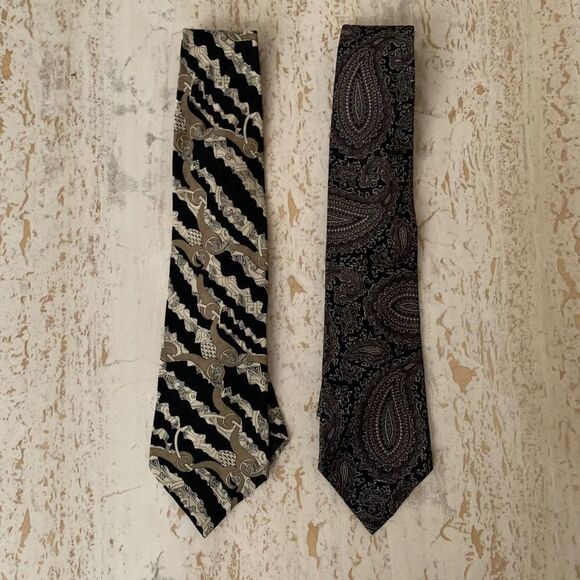 👔Set of 2 silk ties - Picture 1 of 11